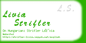 livia strifler business card
